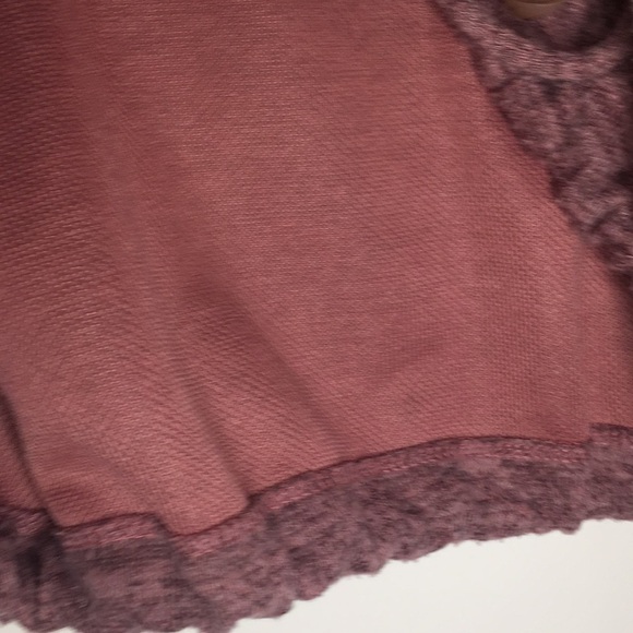 Liberty Love Drawstring Brushed Hacci Crop Top - Picture 4 of 6